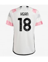Juventus Moise Kean #18 Venkovní Dres 2023-24 Krátký Rukáv